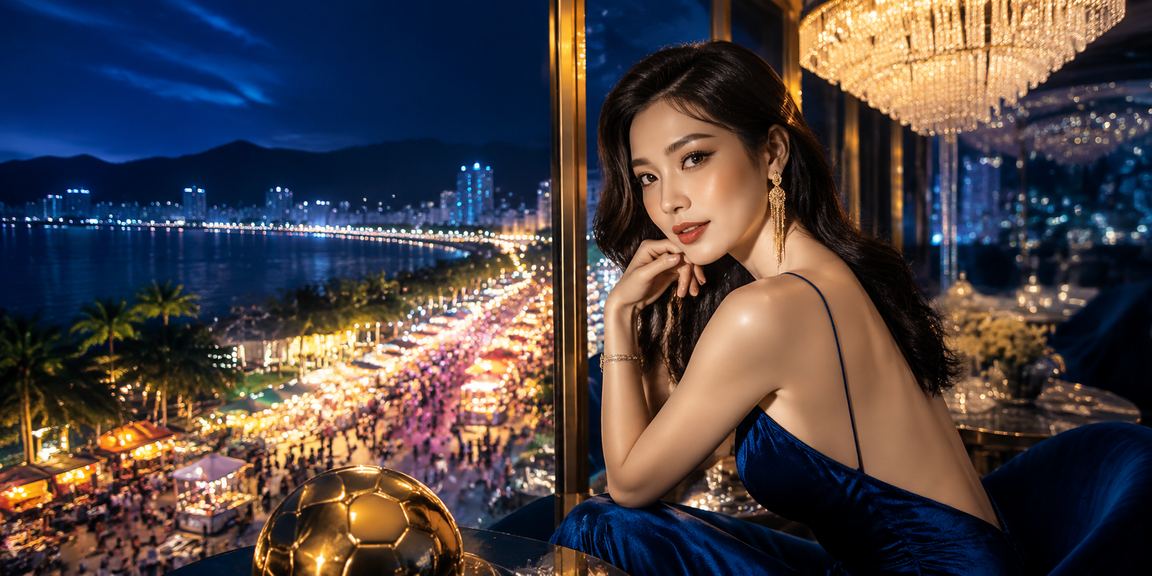 Khung cảnh giải trí và cá cược tại bãi biển Nha Trang về đêm